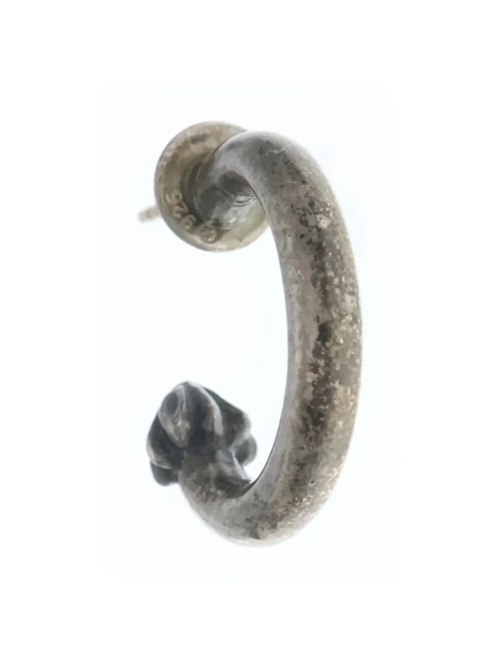 Chrome Hearts Hoop Plain Earrings Silver